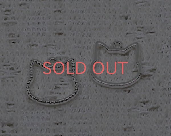 画像1: ミニ猫カラワク/ノーマル/シルバー（1個） (1)