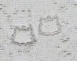 画像1: ミニ猫カラワク/フサフサ/シルバー（1個） (1)