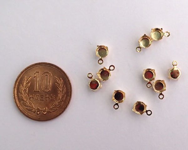 画像2: 5mmラウンド用/ブラスセッティング/K16GP(1個) (2)