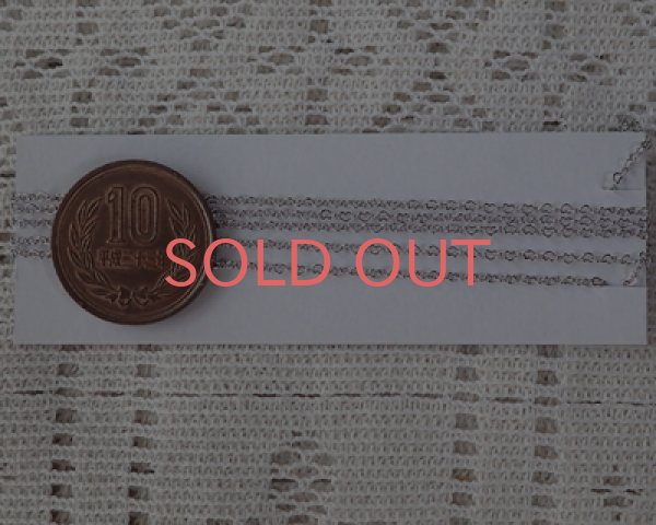 画像3: 切り売りチェーンE/リトルハート/本ロジウムメッキ/1m (3)