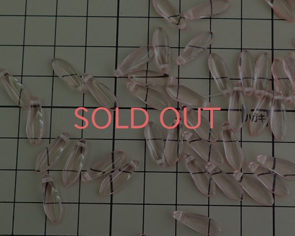 画像2: チェコガラスビーズ/ダガー/ロザリン/16×5mm(約10個) (2)