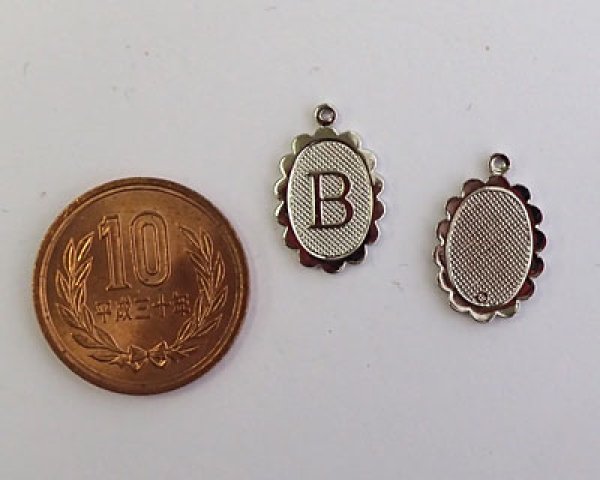 画像2: ヴィンテージ/USA/メタルチャーム/シルバー/B(1個) (2)