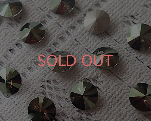 画像2: オーストリア製クリスタルガラス/#1122/クリスタルイリデッセントグリーン/47ss(1個) (2)