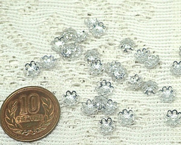 画像2: ヴィンテージ/ドイツ/アルミビーズキャップ(約100個)/売り切りSALE 50%OFF (2)