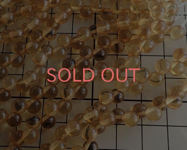 画像2: チェコガラスビーズ/ラウンドドロップ/約6mm/マスタード(10個) (2)