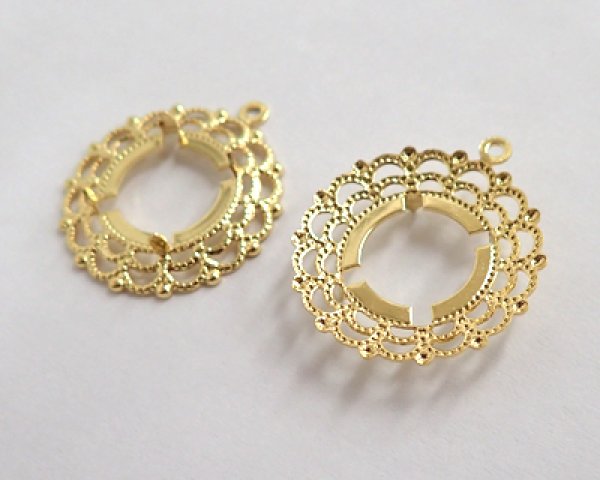 画像2: 爪付きレースセッティング/14mmラウンド用(1個) (2)