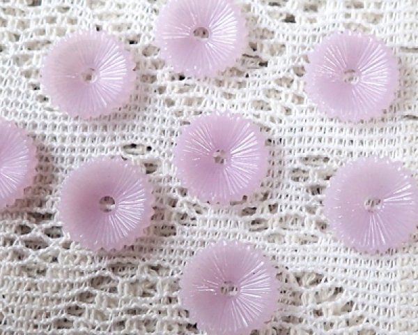 画像2: ヴィンテージ/ドイツ/プラスチック/フラワーf5/ライラック(2個) (2)