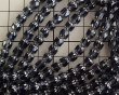 画像2: チェコガラスビーズ/アンティークスタイルオクタゴナル/ダブルフェイス/モンタナ×シルバー/6mm（10個） (2)