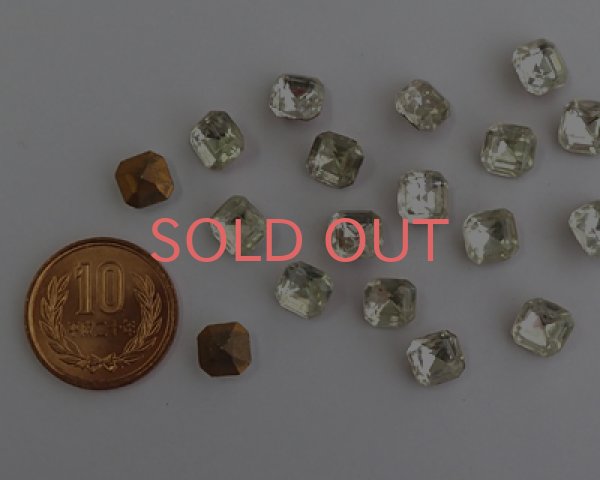 画像2: ヴィンテージ/チェコ/オクタゴン/クリスタル/8mm(1個) (2)