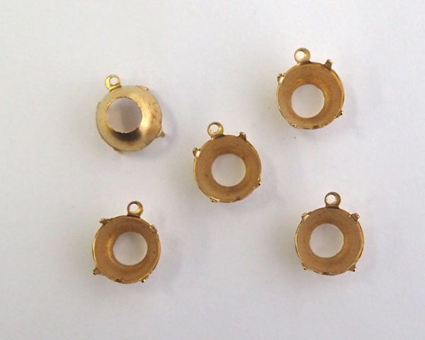 画像1: 50ss/ブラスセッティング/オープンバック(1個) (1)