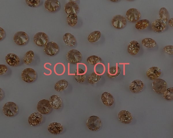 画像3: キュービックジルコニア/ラウンドドロップ/約5mm/ピーチ(2個) (3)