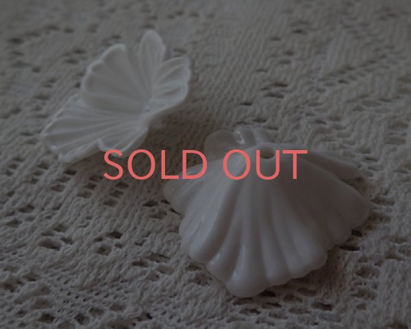 画像2: ヴィンテージ/ドイツ/プラスチック/フラワー40/ホワイト(1個) (2)