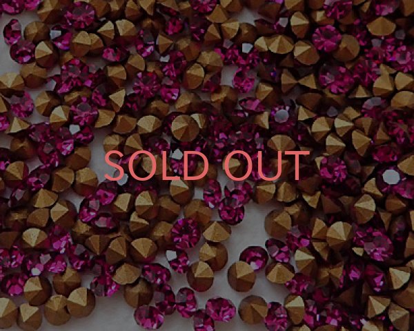 画像1: ヴィンテージスワロフスキー/#1100/フーシャ/pp24(20個) (1)