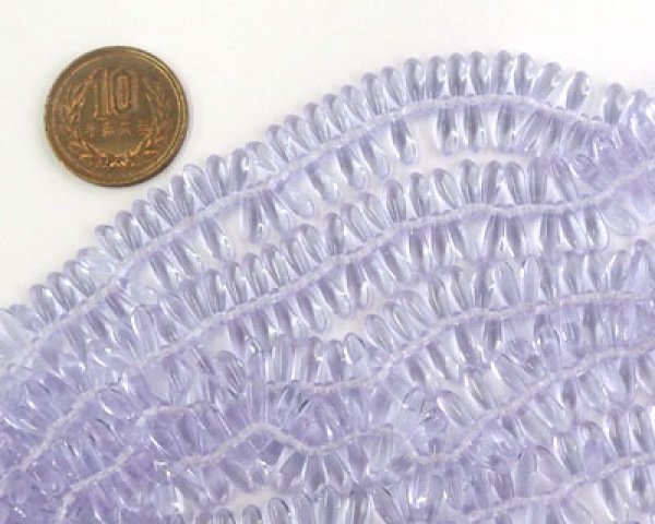 画像3: チェコガラスビーズ/ダガー/アレキサンドライト/3×10mm(20個) (3)