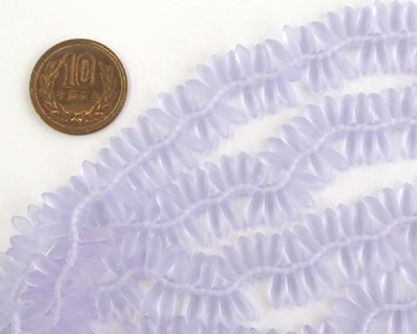 画像3: チェコガラスビーズ/ダガー/アレキサンドライト/フロスト/3×10mm(20個) (3)