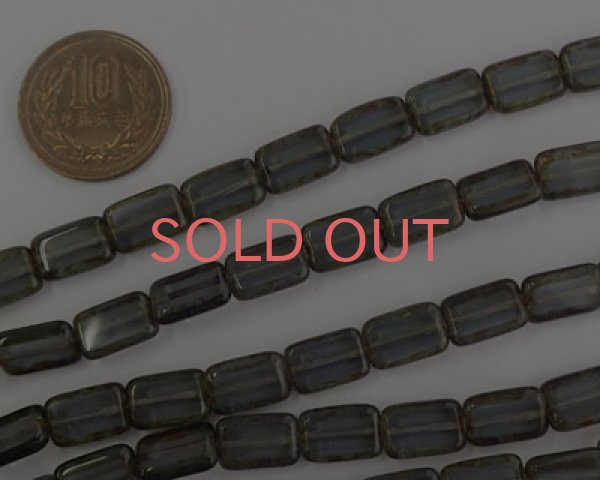 画像2: チェコガラスビーズ/レクタングル/モンタナピカソ(4個) (2)