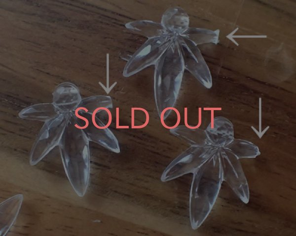 画像2: ヴィンテージ/ドイツ/プラスティック/クリアリーフ（10個） (2)