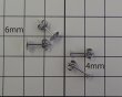 画像2: USA製チタン&ステンレスピアス/4mm皿(1ペア) (2)