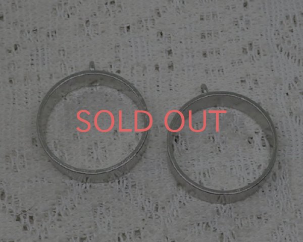 画像2: レジン用ラウンド空枠/30mm/ニッケル(1個) (2)
