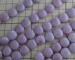 画像2: チェコガラスビーズ/パフコイン/14mm パープルストライプ(4個) (2)