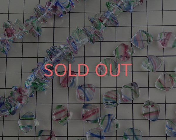 画像3: チェコガラスビーズ/ダイヤドロップ/アイリス/約14mm(8個) (3)