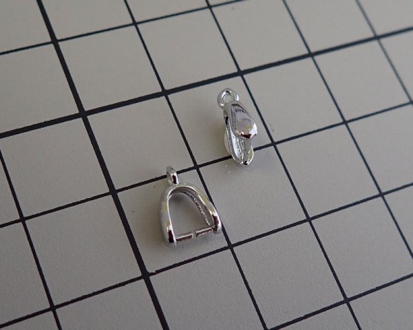 画像2: カン付きバチカン(A型)/本ロジウムメッキ(1個) (2)