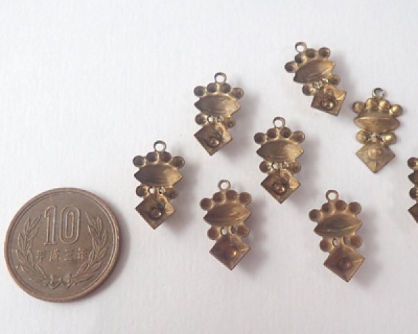 画像2: ブラス/マルチセッティング/025/20×10mm(1個) (2)