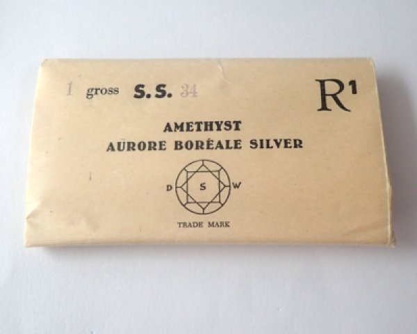 画像2: ヴィンテージスワロフスキー/#1100/アメシストオーロラ/34ss(2個) (2)