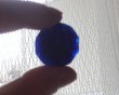 画像5: プラスチックビーズ/バンピーコイン/ブルー/約23mm(5個) (5)