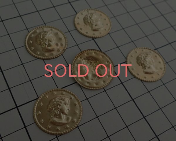 画像3: ヴィンテージ/ブラススタンピング/コイン(1個) (3)