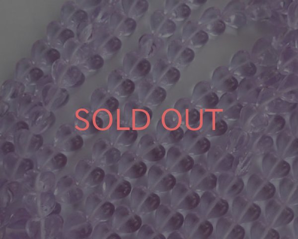 画像2: チェコガラスビーズ/ミニパフハート/アレキサンドライト(10個) (2)