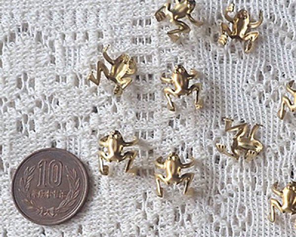 画像2: /ブラスパーツ/カエル(1個) (2)