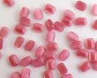 画像2: ヴィンテージ/ドイツ/ガラス/ピンクムーン/オクタゴン/8×6mm（2個） (2)