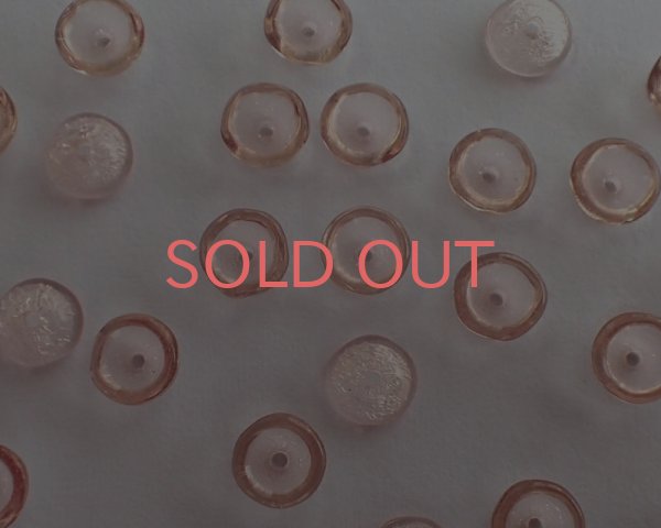 画像2: チェコガラスビーズ/ティーカップ/ロザリン/約4×2mm(45個) (2)