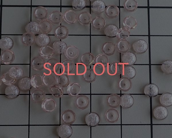 画像3: チェコガラスビーズ/ティーカップ/ロザリン/約4×2mm(45個) (3)