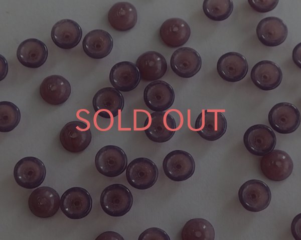 画像3: チェコガラスビーズ/ティーカップ/アメシストオパール/約4×2mm(45個) (3)