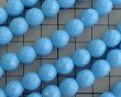画像2: チェコガラスビーズ/ファイアポリッシュ/10mm/オペークライトブルー(4個） (2)