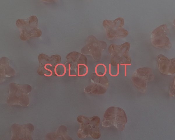 画像2: チェコガラスビーズ/ミニフラワー/ロザリン（20個） (2)