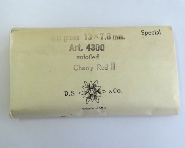 画像2: ヴィンテージ/スワロフスキー/#4300/Cherry Red II/13×7.8mm(2個) (2)