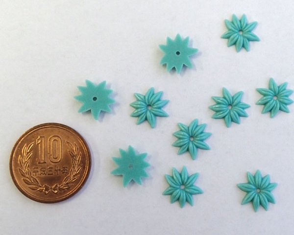 画像2: ヴィンテージ/ドイツ/プラスティック/フラワー1/ミント(2個) (2)