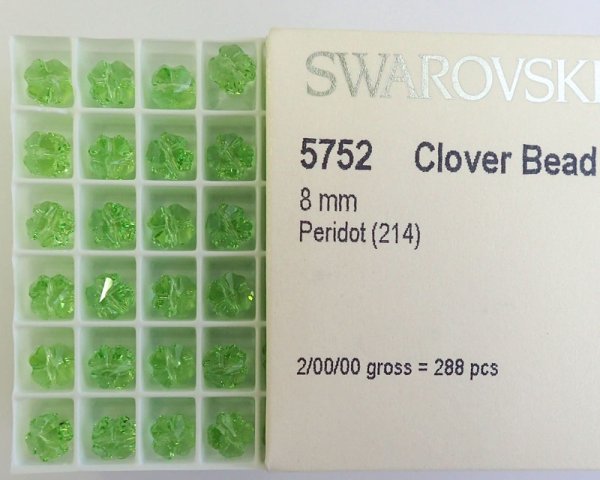 画像1: デッドストック/スワロフスキー/#5752/ペリドット/8mm(2個) (1)