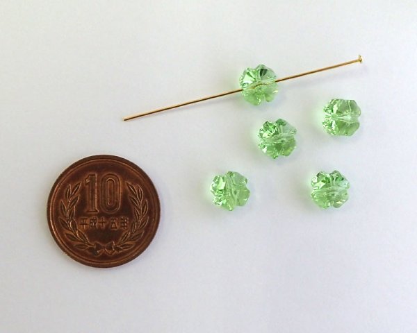 画像2: デッドストック/スワロフスキー/#5752/ペリドット/8mm(2個) (2)