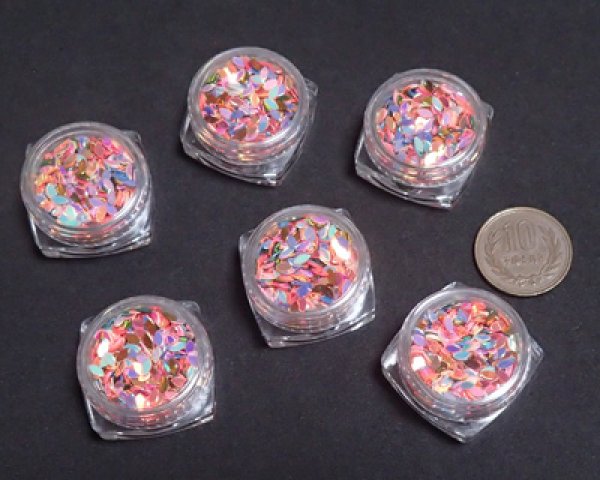 画像2: ネイル用スパンコール/オーロラマーキスミックス(1ケース) (2)
