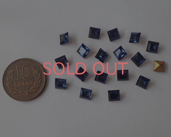 画像2: ヴィンテージ/スワロフスキー/#4410/モンタナ/6mm（2個） (2)