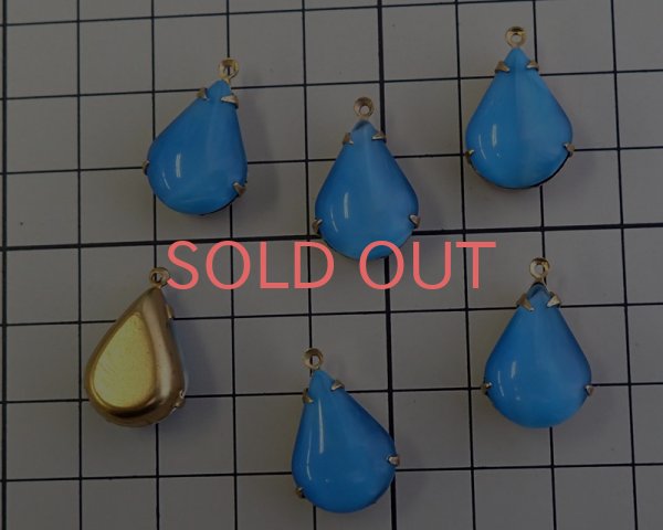 画像3: セット済/ヴィンテージガラス/アクアブルームーン(1個) (3)