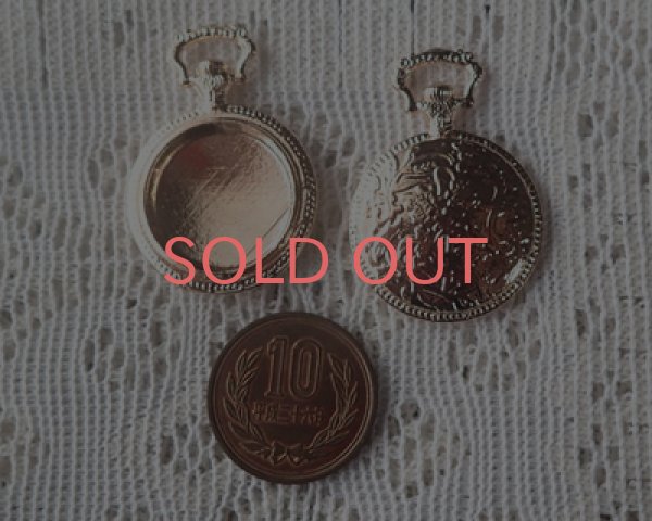 画像2: ちび懐中時計A/ライトローズゴールド(1個) (2)