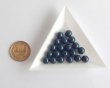 画像2: 日本製/アクリル塗装/ラウンド/藍色/約8mm(2個） (2)