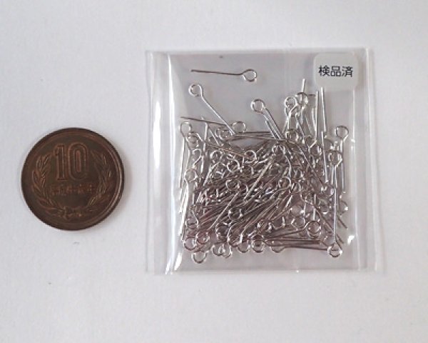 画像2: 9ピン12mm/本ロジウムメッキ(約100本) (2)