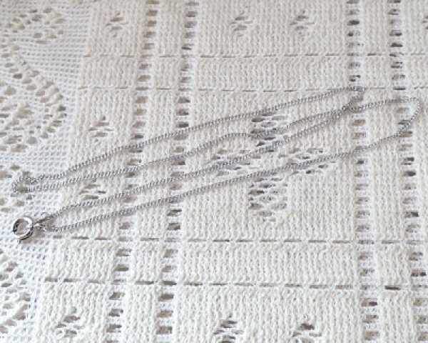 画像4: 極細キヘイチェーン/本ロジウムメッキ/全長約40cm (4)