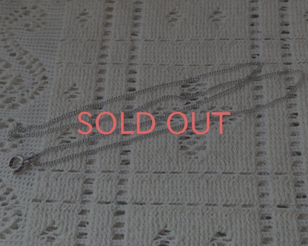 画像2: 極細キヘイチェーン/本ロジウムメッキ/全長約40cm (2)